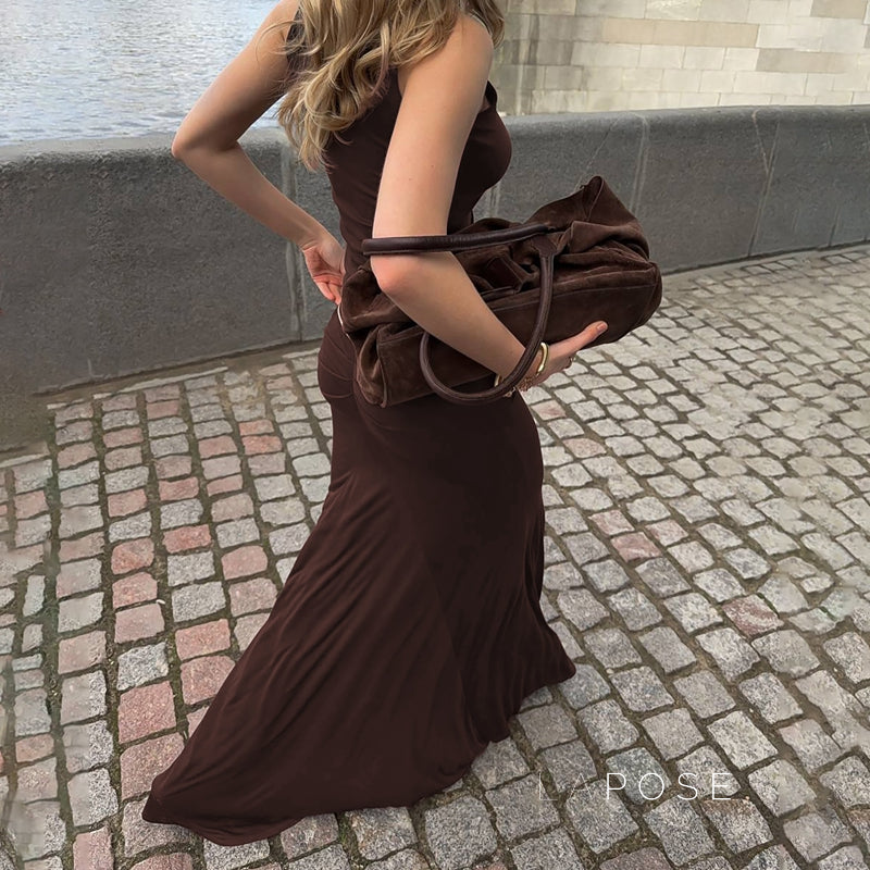 Dim Maillard Pleated Skirt Set [190XLMUI]
