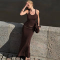 Dim Maillard Pleated Skirt Set [Y25SVRK7]