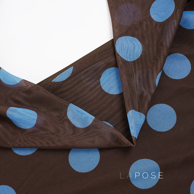 Dolly Polka Dot Halter Top [7AER005L]