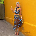 Dolly Polka Dot Halter Top [Q20X727D]