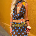 Dolly Polka Dot Halter Top [8UXYQEQO]