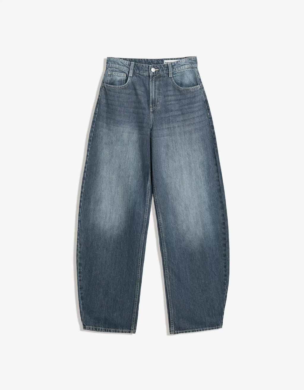 LaPose - Dorothy High Waist Barrel Jeans - Dark Blue Color