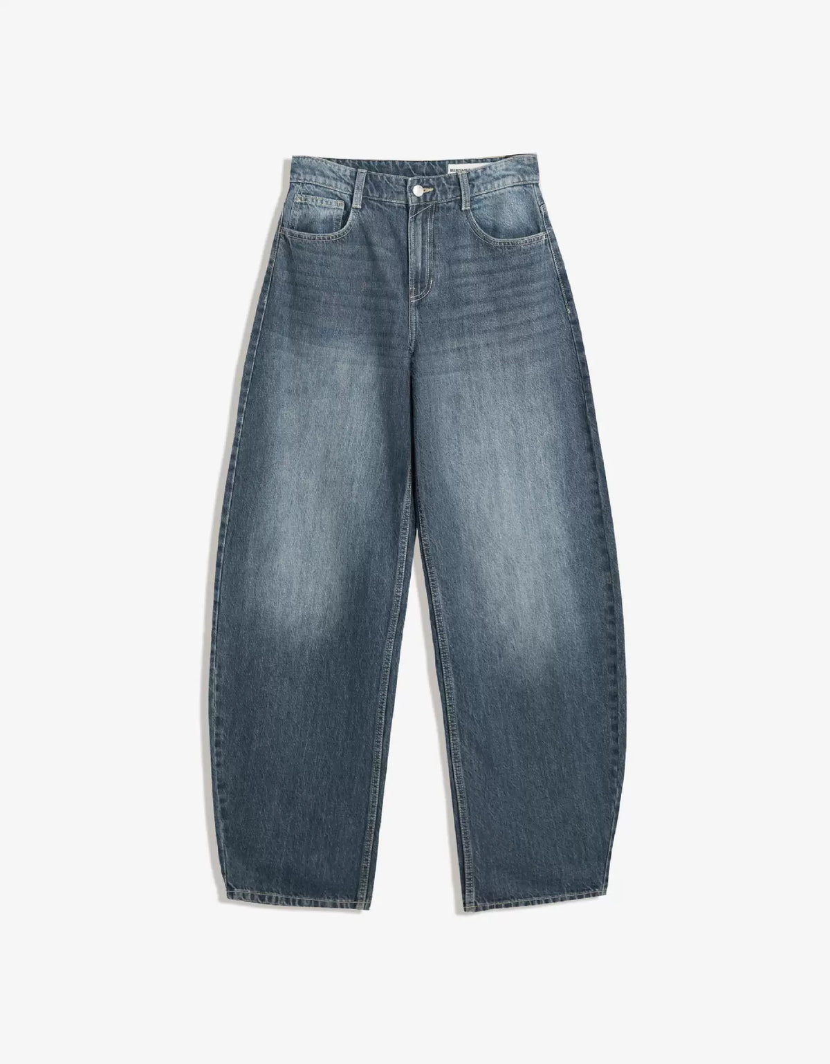 LaPose - Dorothy High Waist Barrel Jeans - Dark Blue Color