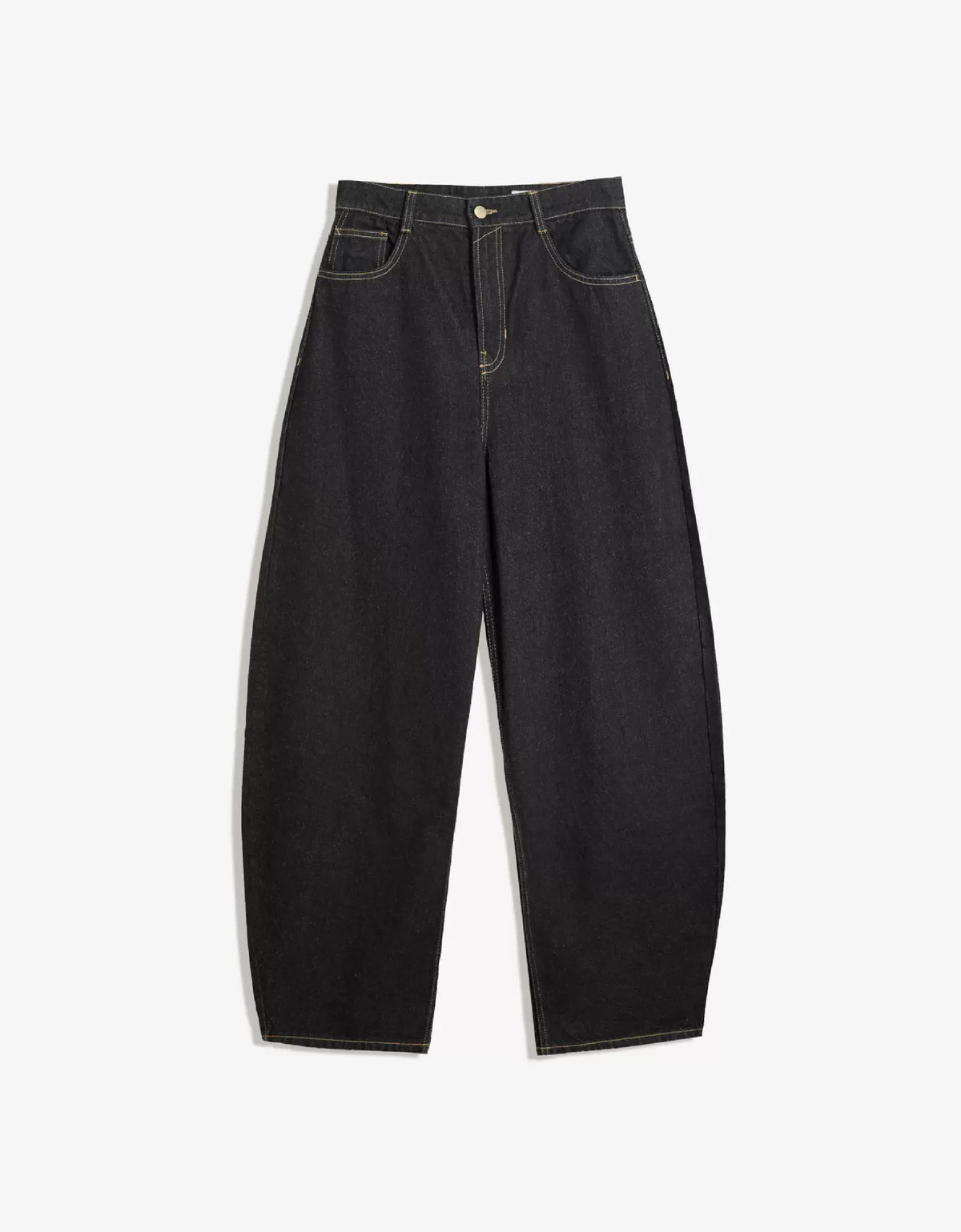 LaPose - Dorothy High Waist Barrel Jeans - Blue Black Color