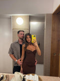 Draped Corset Maxi Dress [Q266KNBJ]