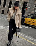 Edna Double-Breasted Wool Coat [FIV2E0W2]