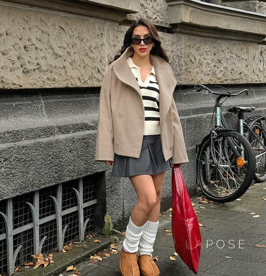 Edna Double-Breasted Wool Coat [QXEJHQFV]