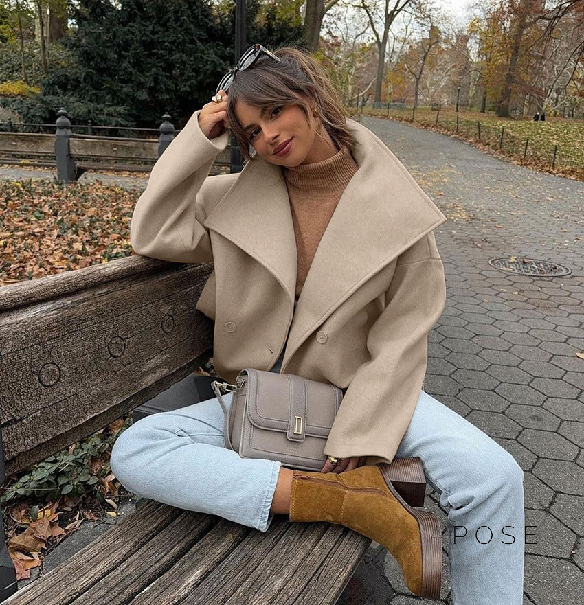 Edna Double-Breasted Wool Coat [5V0YHCP3]