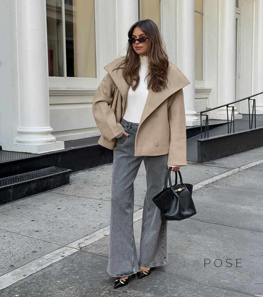 Edna Double-Breasted Wool Coat [0IWEFN6E]
