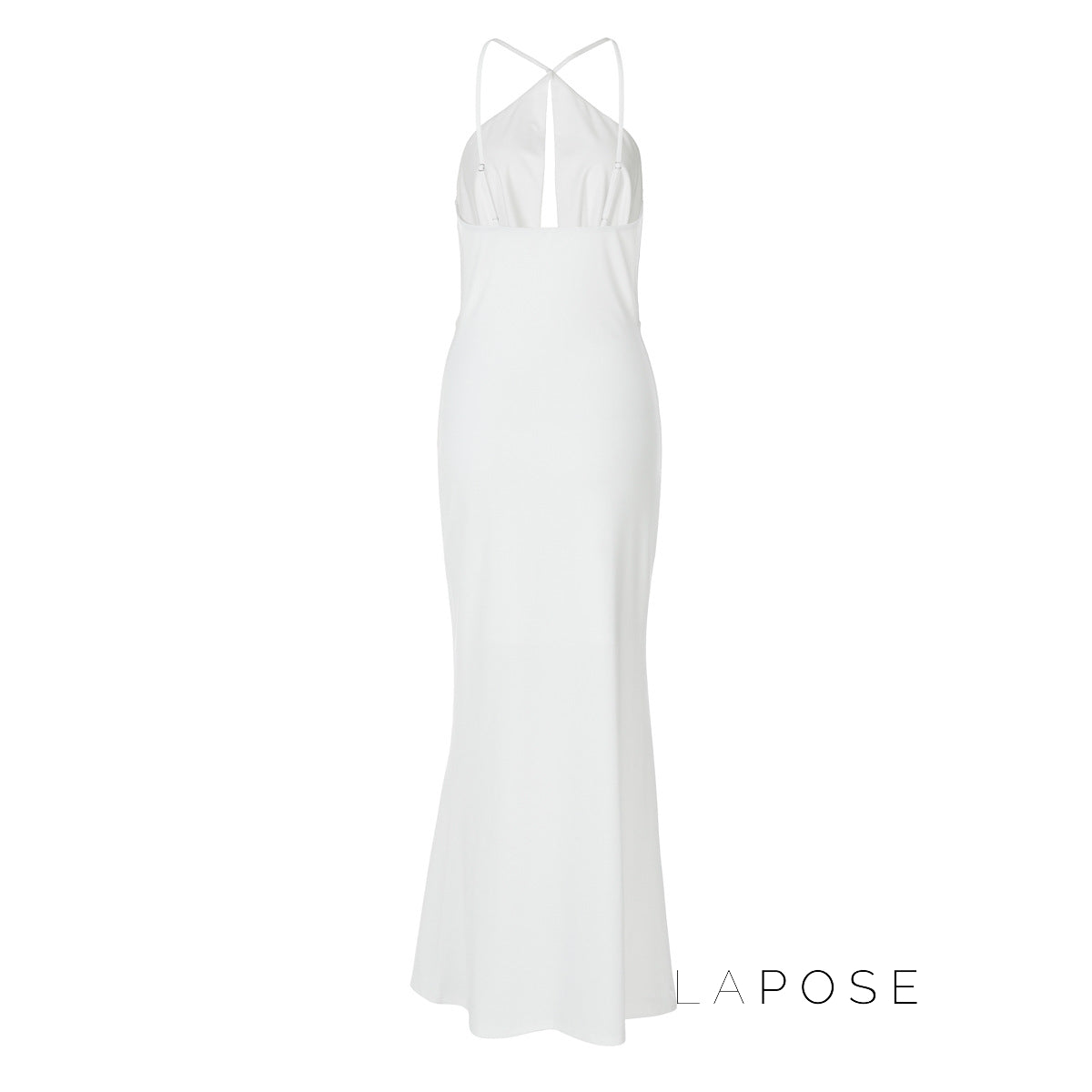 Eimy Crinkled Backless Maxi Dress [8BAUX0L5]