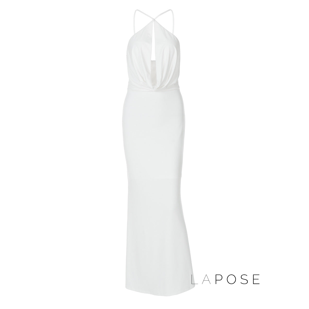 Eimy Crinkled Backless Maxi Dress [I0LDV8AQ]