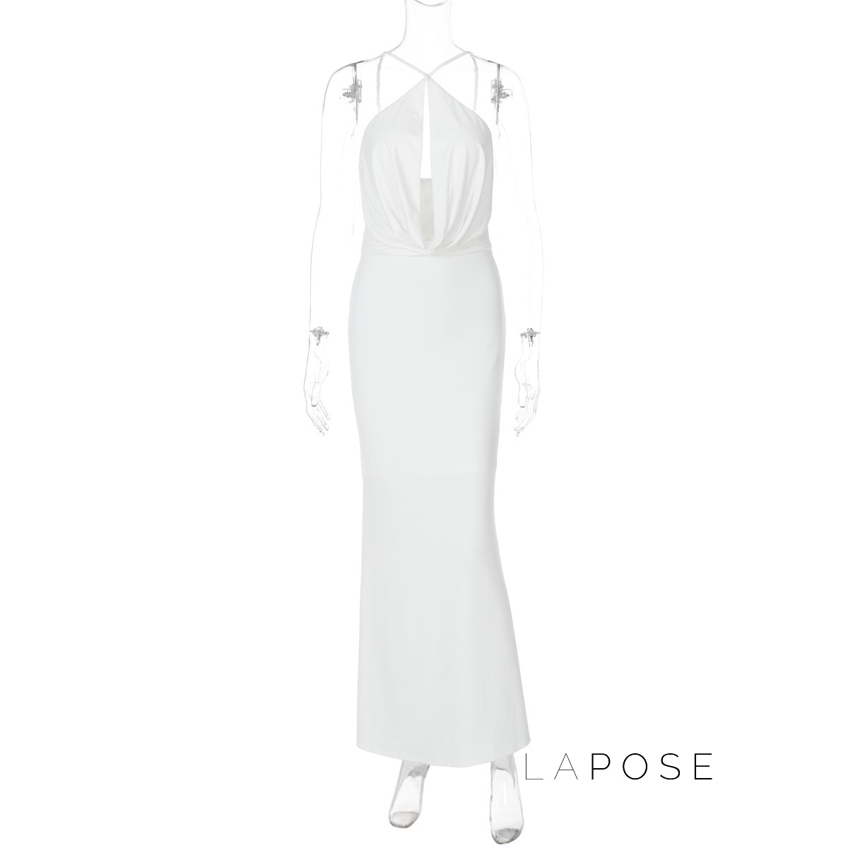 Eimy Crinkled Backless Maxi Dress [3VU9FY0K]
