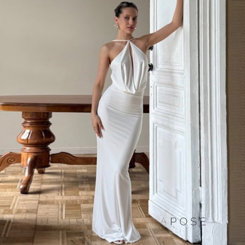 Eimy Crinkled Backless Maxi Dress [BXQCXD2P]