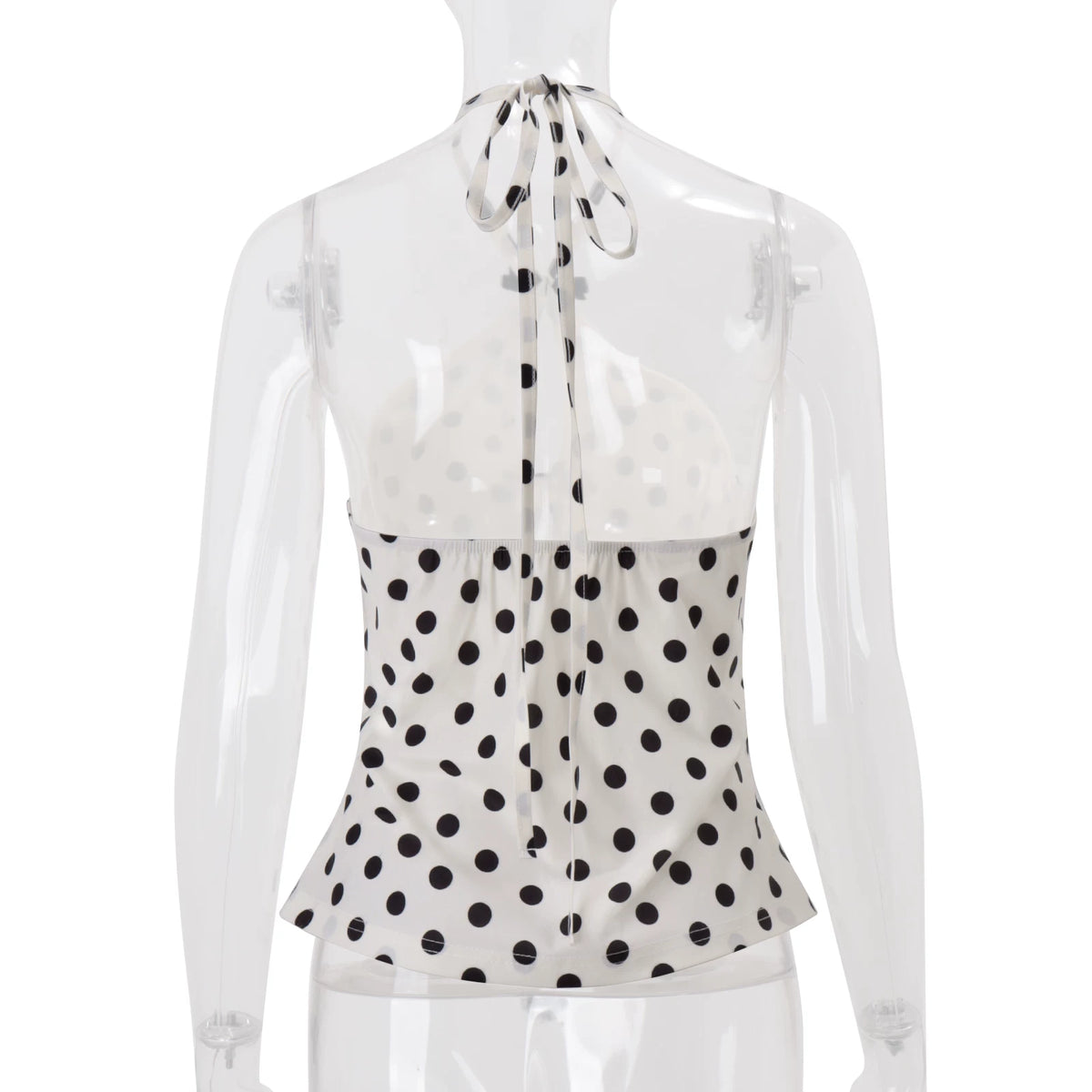 LaPose - Elaya Polka Dot Halter Top