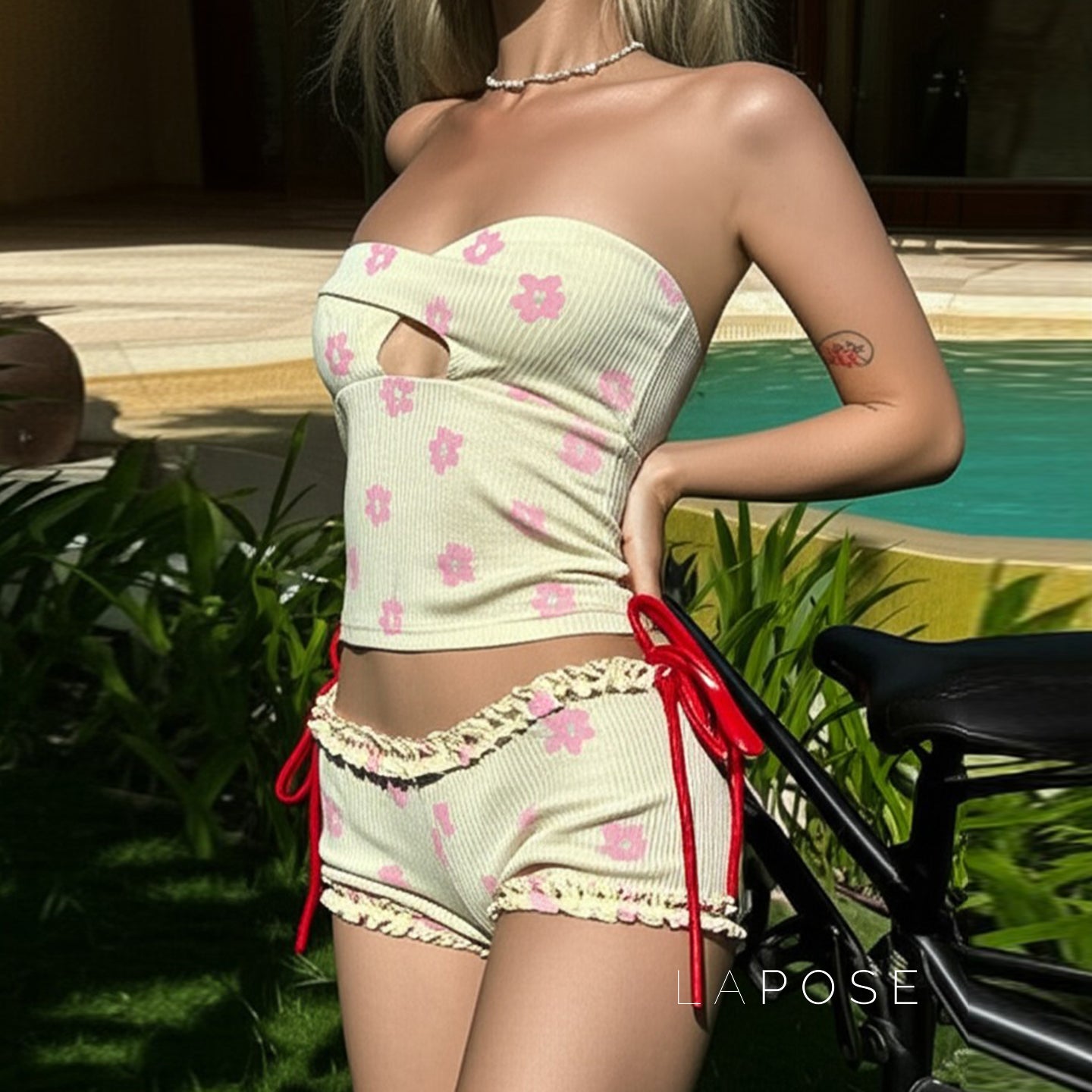 Eldana Printed Cutout Short Set