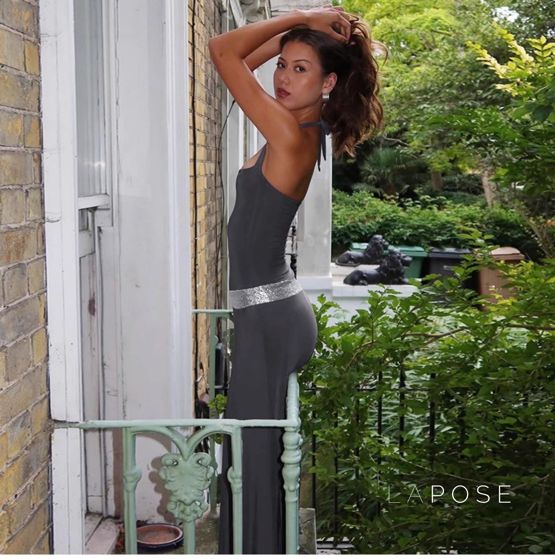 Eleanor Sequin Halter Maxi Dress [XXZYP5G9]