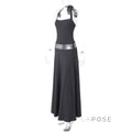 Eleanor Sequin Halter Maxi Dress [AKOW7AUA]
