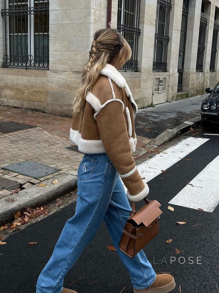 Eleanore Faux Fur Teddy Jacket [ZO33IO49]