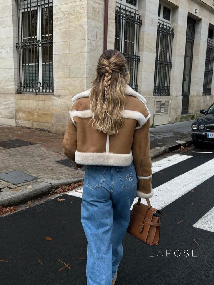 Eleanore Faux Fur Teddy Jacket [FZZ3A257]