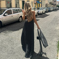 Eleanore Polka Dot Halter Maxi Dress [KITB34YG]