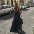 Eleanore Polka Dot Halter Maxi Dress [MKG9PJXK]