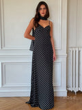 Eleanore Polka Dot Halter Maxi Dress [6I8LRIS4]