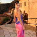 Elena Printed Cut-Out Mini Dress [J87VTKRU]