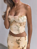 LaPose Eleonora Fringe Handkerchief Top