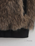 Eleonore Colorblock Faux Shearling Jacket [CRGFDB4D]
