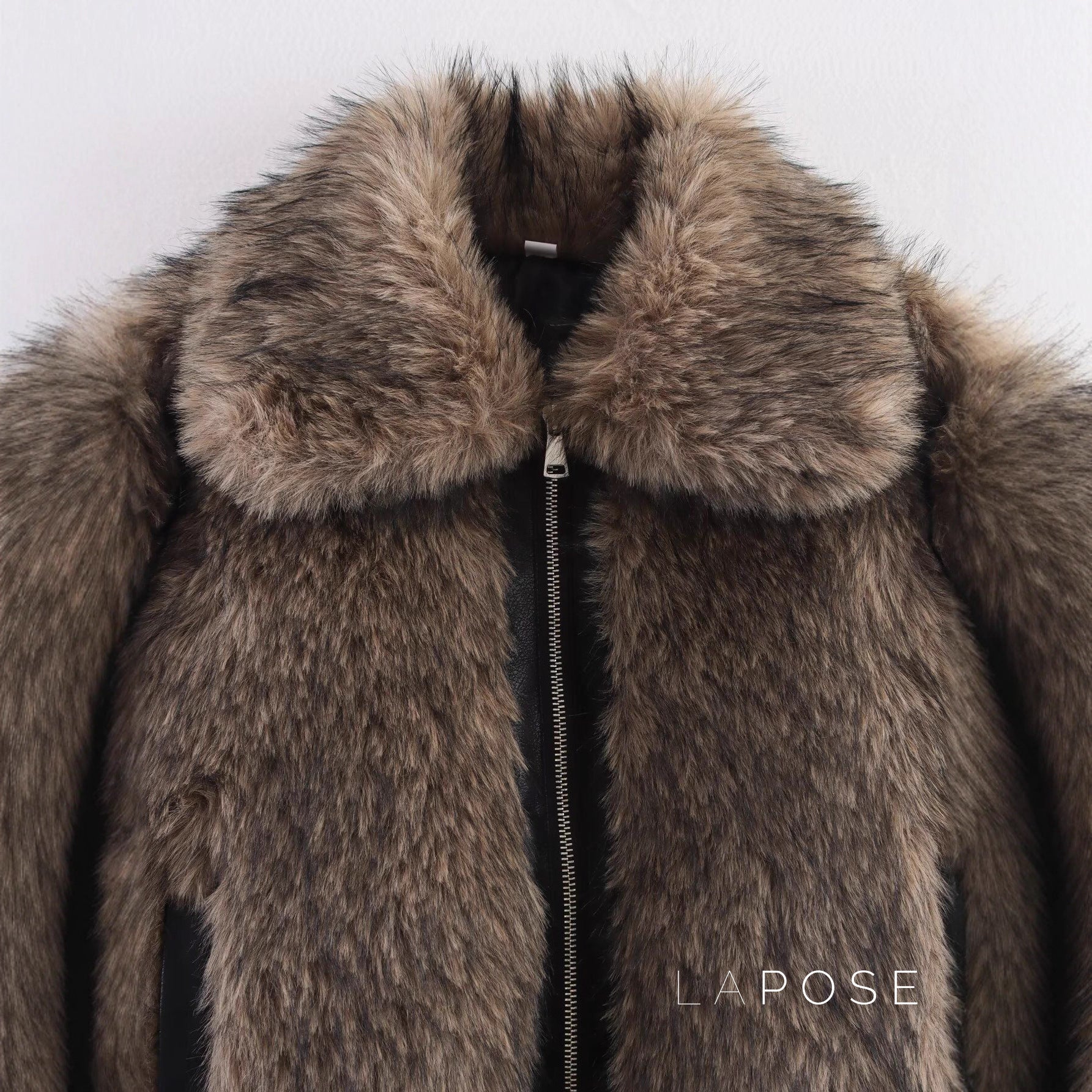 Eleonore Colorblock Faux Shearling Jacket [D2XX9WX9]