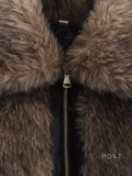 Eleonore Colorblock Faux Shearling Jacket [FRGC34IE]