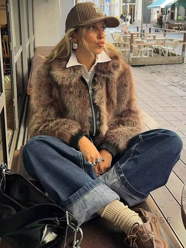 Eleonore Colorblock Faux Shearling Jacket [G2ABYYUQ]