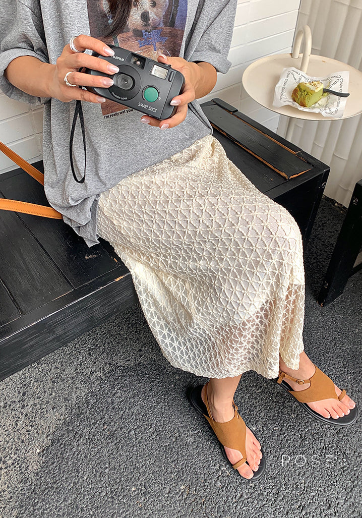 Elinor Lace Maxi Skirt [J96TH0IE]