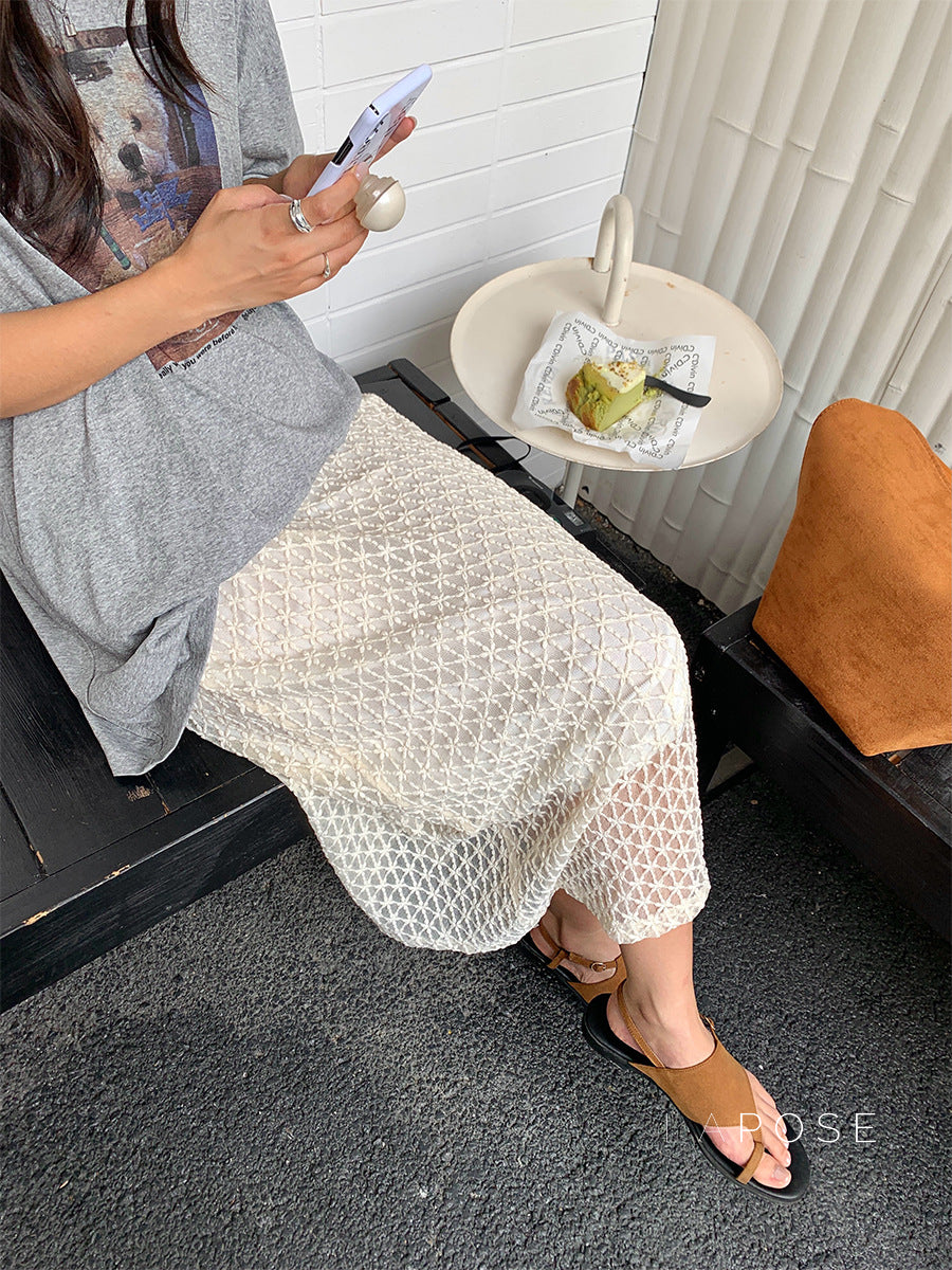 Elinor Lace Maxi Skirt [E59M0FOM]