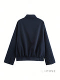 Eliza Collared Bomber Jacket [EU56AGPA]