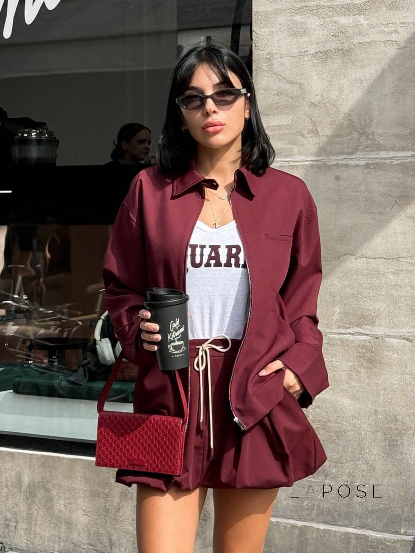 Eliza Collared Bomber Jacket [SUS3HJCM]