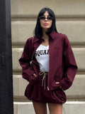 Eliza Collared Bomber Jacket [OHARQ00C]