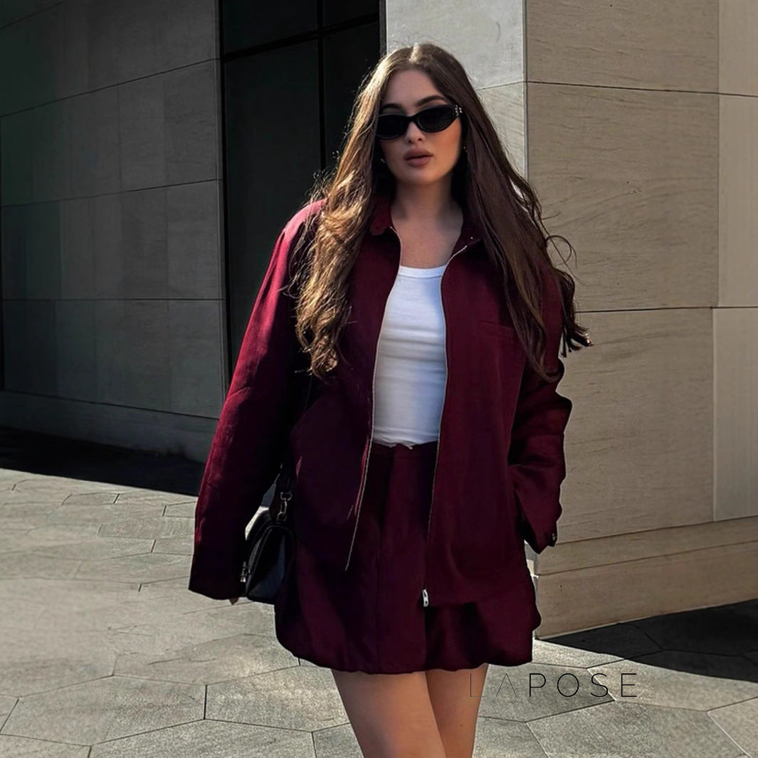 Eliza Collared Bomber Jacket [BJP8CA4P]