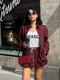 Eliza Collared Bomber Jacket [7GWTOEKL]
