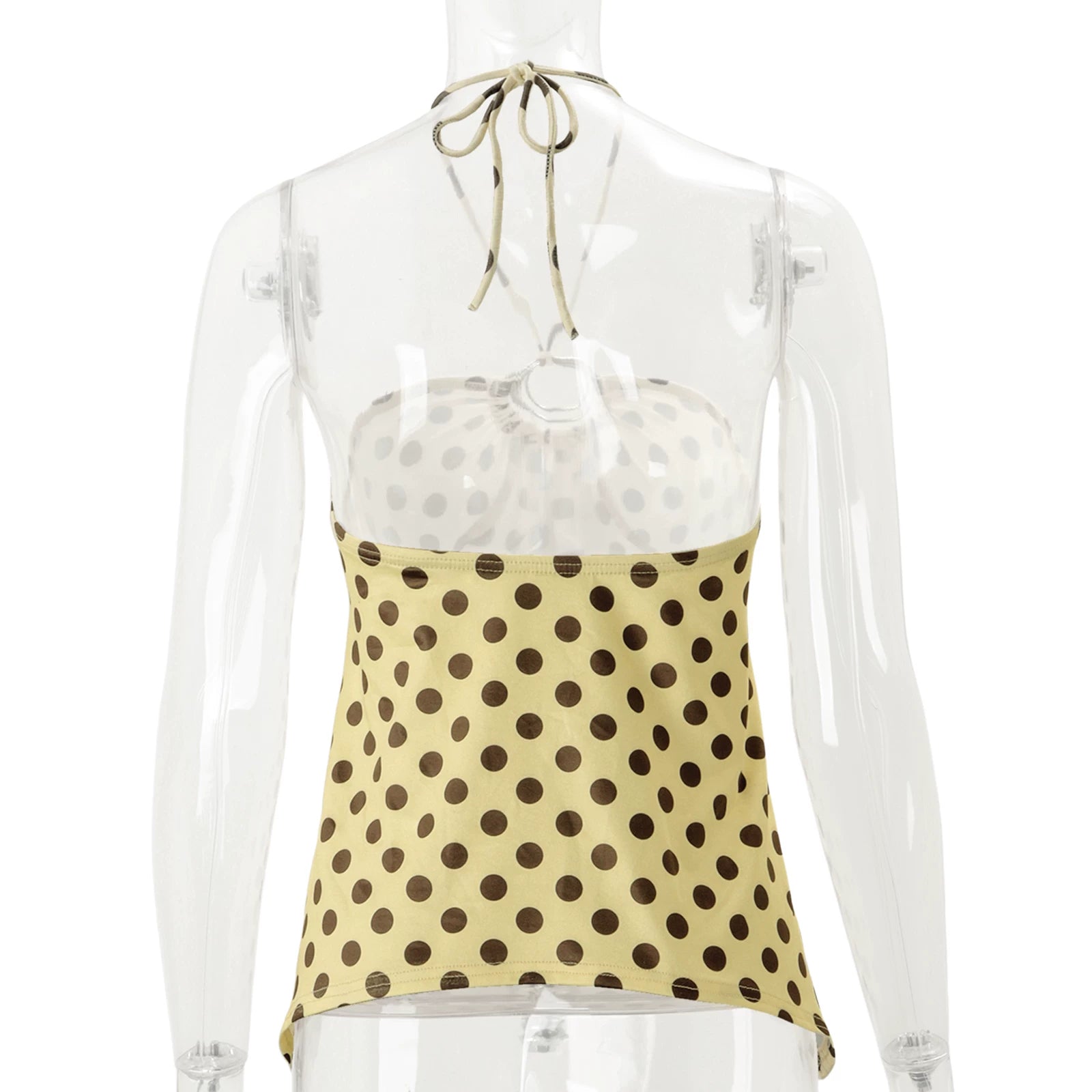 LaPose - Ellaina Polka Dot Halter Top
