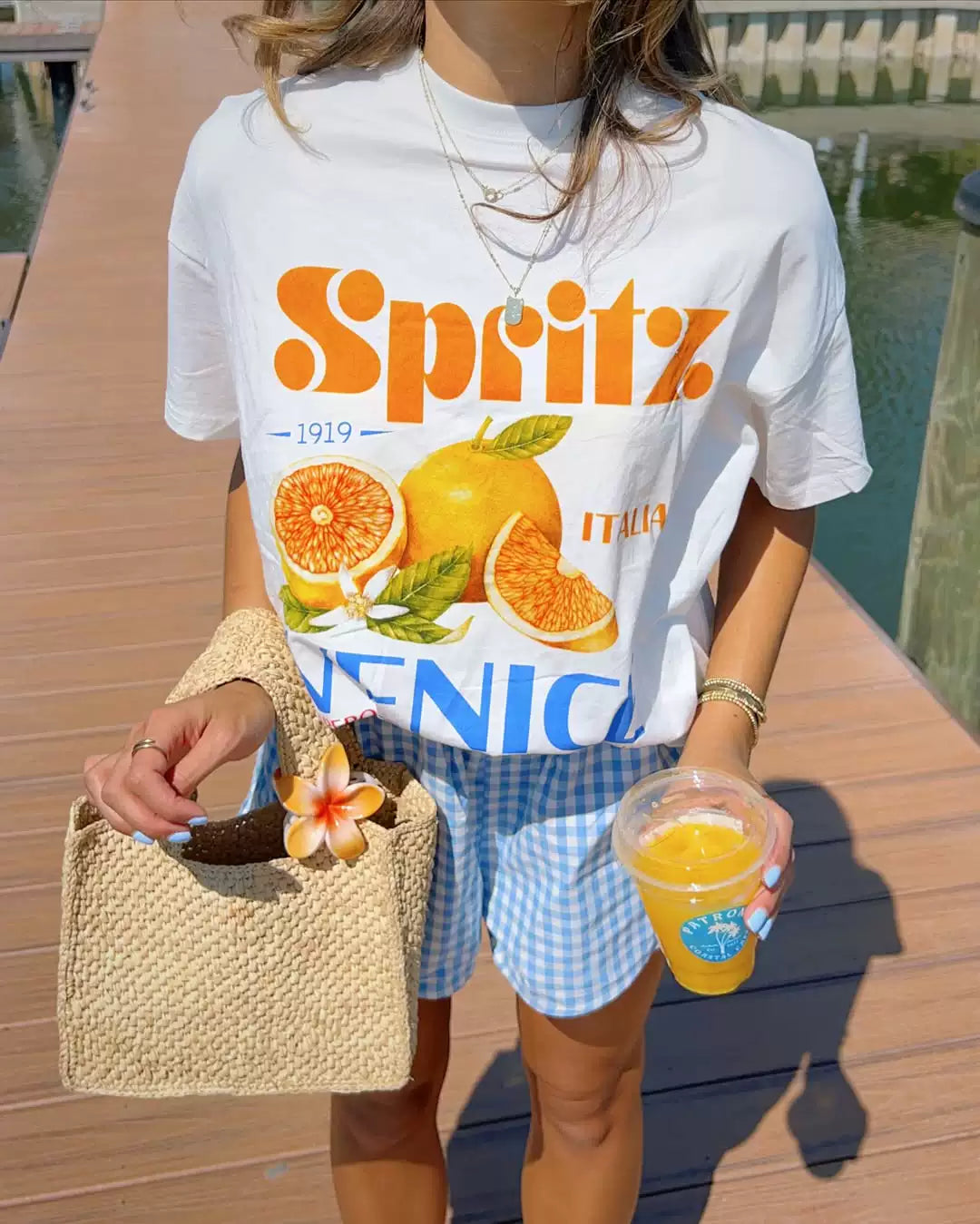 Ellena Retro Spritz Graphic T-Shirt