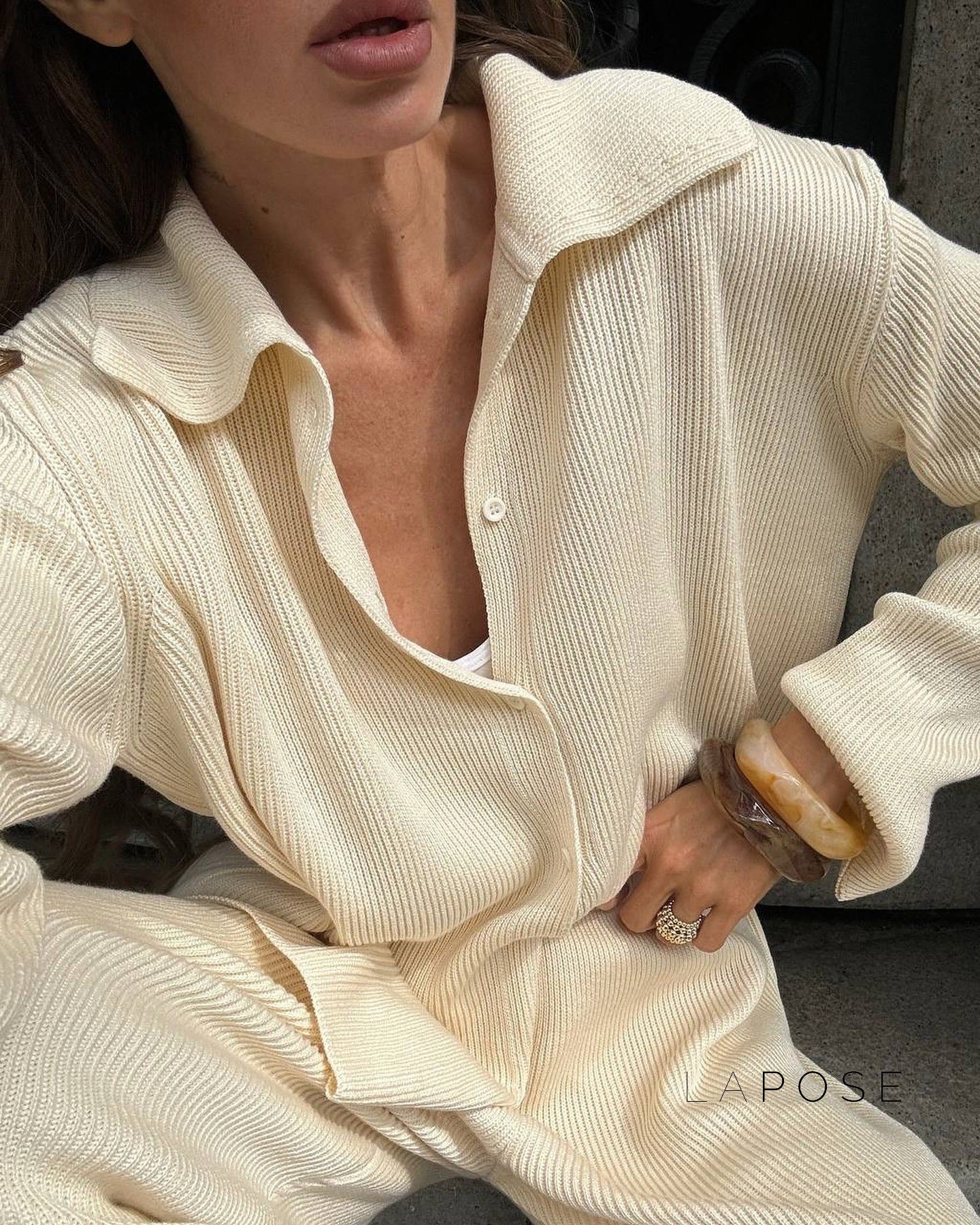 Elliana Lapel Lounge Set [D4U3W9N7]