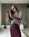 Elliana Lapel Lounge Set [GHF7AMCZ]