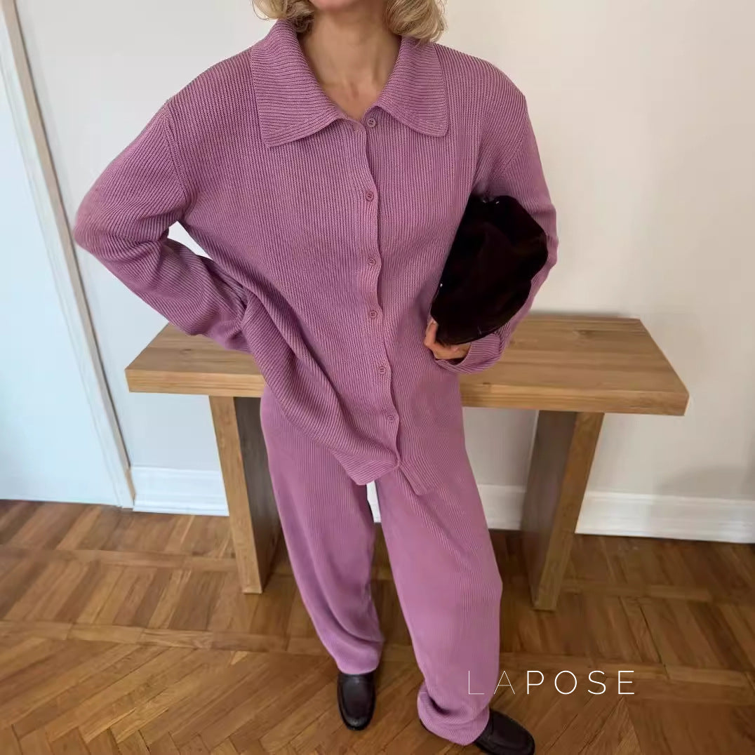 Elliana Lapel Lounge Set [QBN36Y3R]