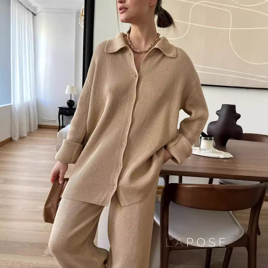 Elliana Lapel Lounge Set [7MZTS9JO]