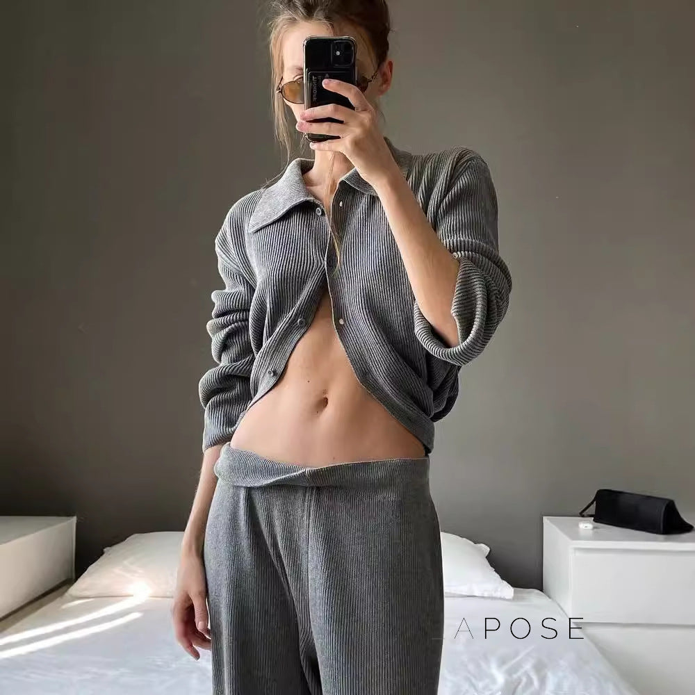 Elliana Lapel Lounge Set [A9V1Y1QF]