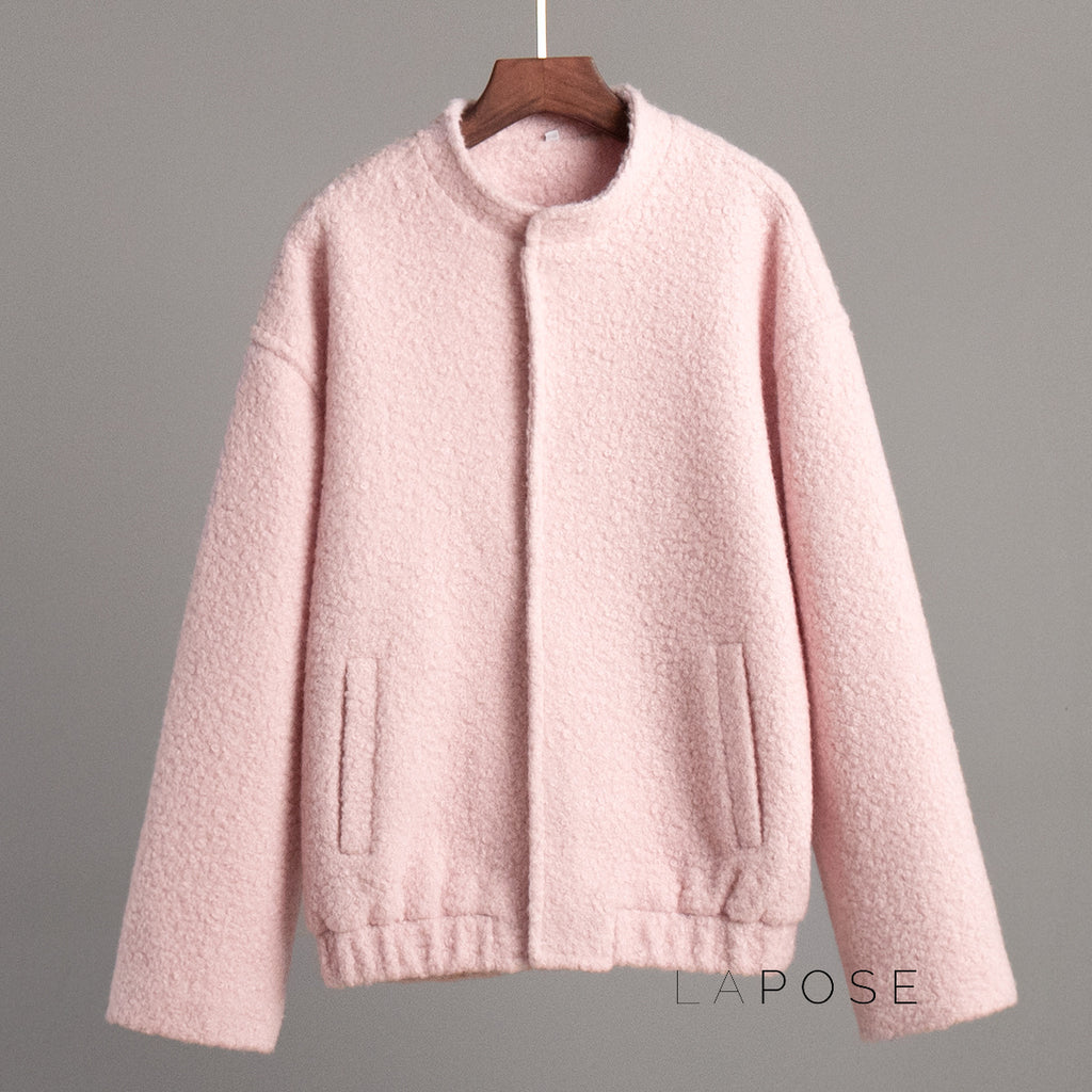 Ellisyn Pink Faux Fur Jacket [HIN3PO9O]