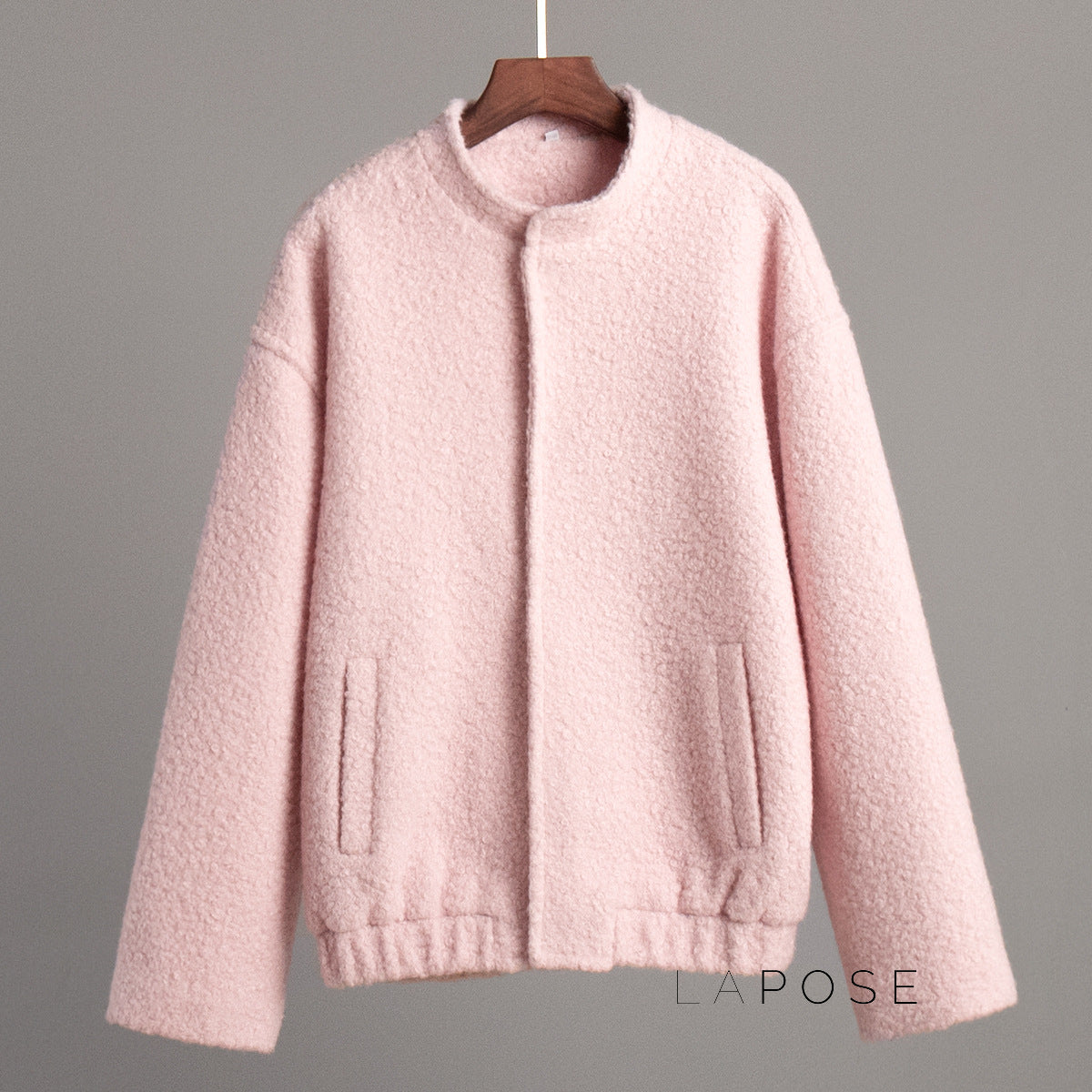 Ellisyn Pink Faux Fur Jacket [HIN3PO9O]