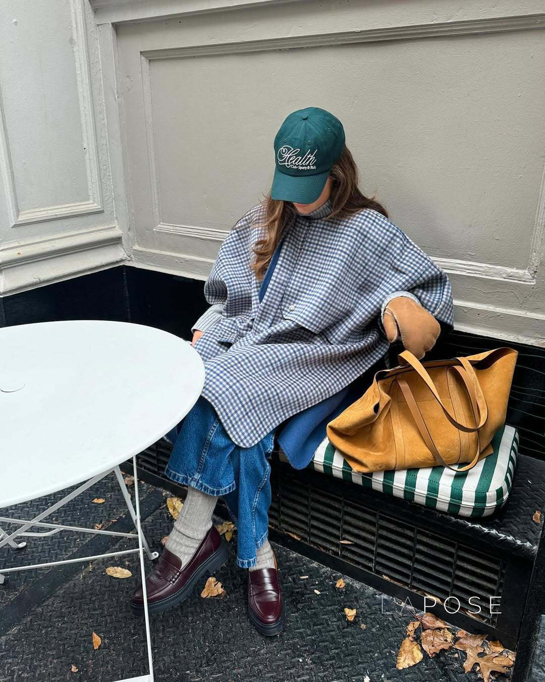 Ellyana Plaid Cape Coat [V6O6BMK7]