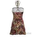 Elnora Printed Halter Mini Dress [7EO4GZDQ]